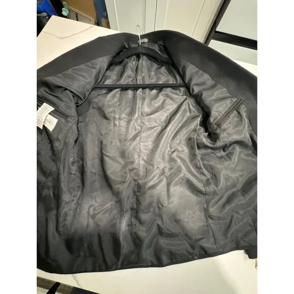 Calvin Klein Boys Black Blazer Jacket Size 12Polyester/Rayon Blend - Picture 3 of 10